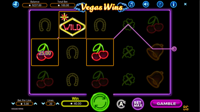 Характеристики слота Vegas Wins 9