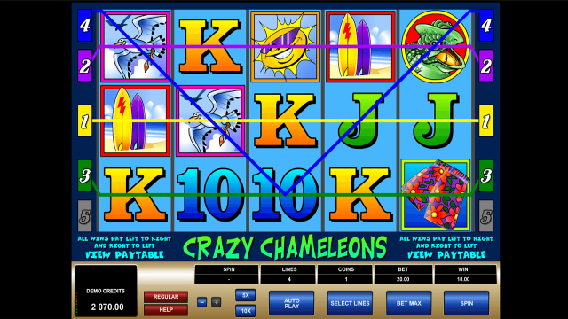 Бонусная игра Crazy Chameleons 6