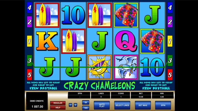 Бонусная игра Crazy Chameleons 9