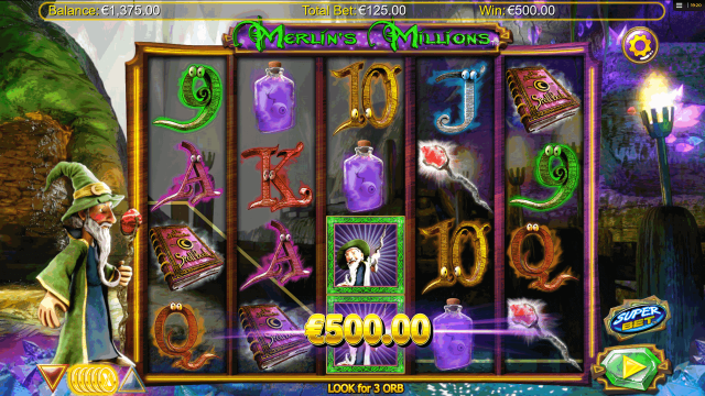 Бонусная игра Merlin's Millions 8